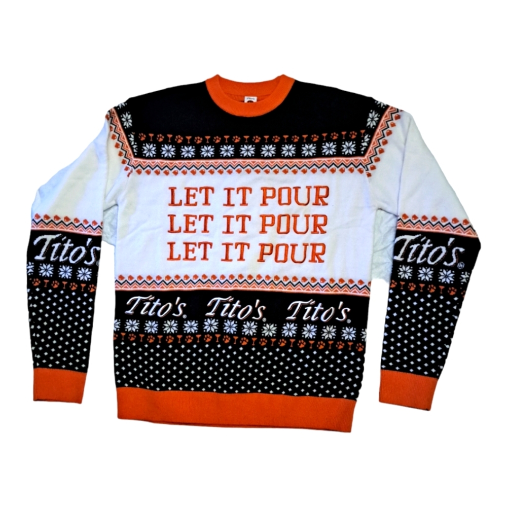 Titos collectible handmade knit christmas sweater